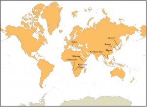  El equipo de investigación viajó por el mundo para realizar pruebas de memoria en ocho culturas que hablan diferentes idiomas [Credit: MPI f. Evolutionary Anthropology]