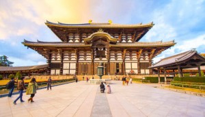 The Main Hall of Todai-ji Temple in Nara, Japan.