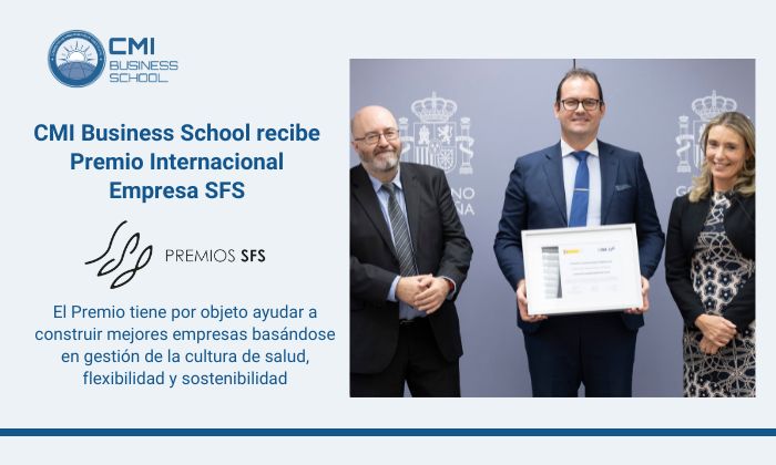 CMI Business School recibe el Premio SFS por sus buenas prácticas en salud, flexibilidad y sostenibilidad