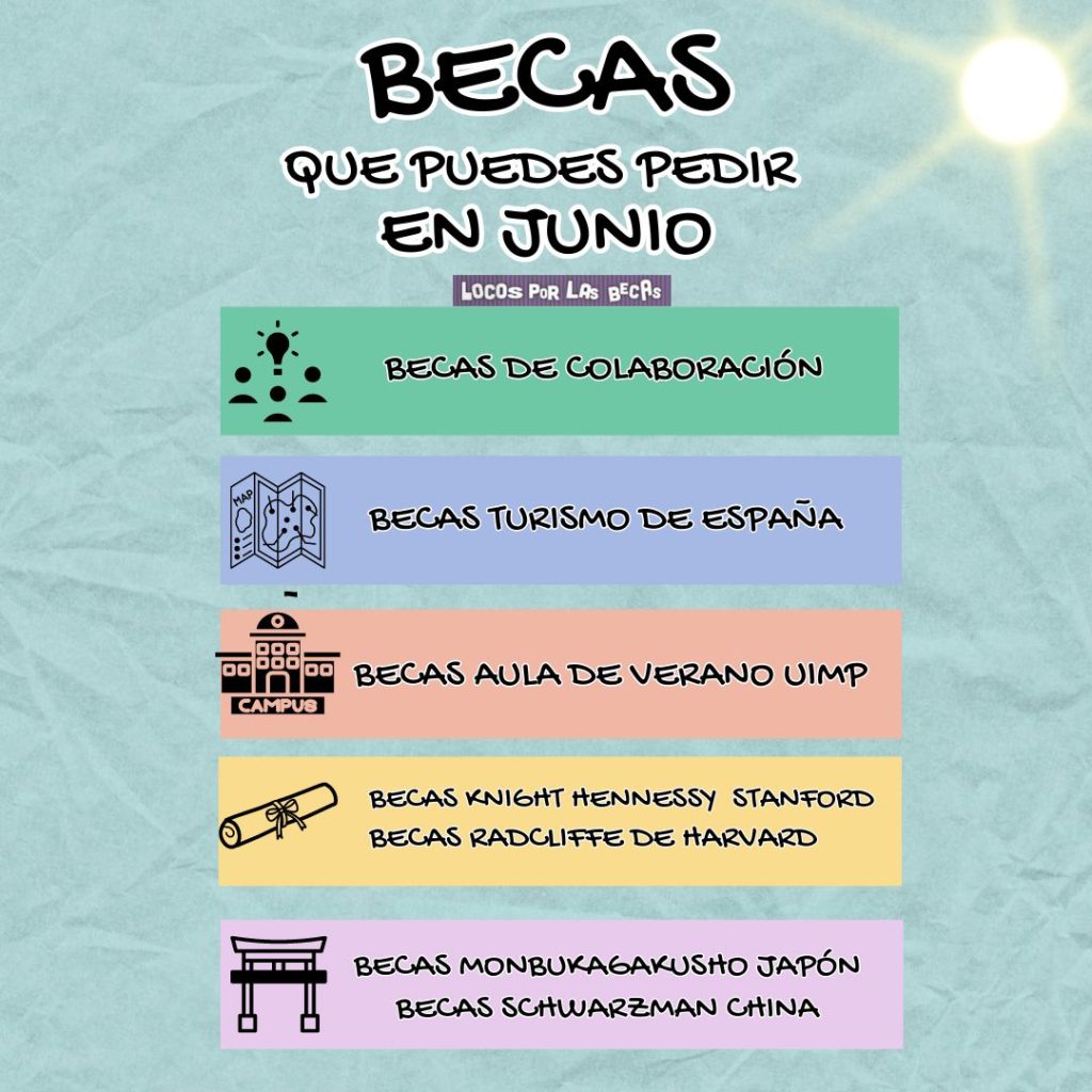 Becas que puedes pedir en junio